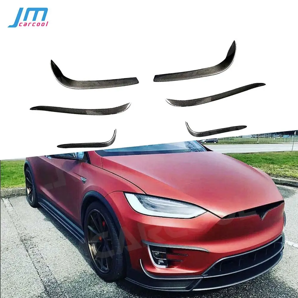 Carbon Fiber Car Bumper Air Vent Trim Stripes Foglamp Fins Decorative Cover Stickers For Tesla Model X 2016-2018
Carbon Fiber Car Bumper Air Vent Trim Stripes Foglamp Fins Decorative Cover Stickers For Tesla Model X 2016-2018