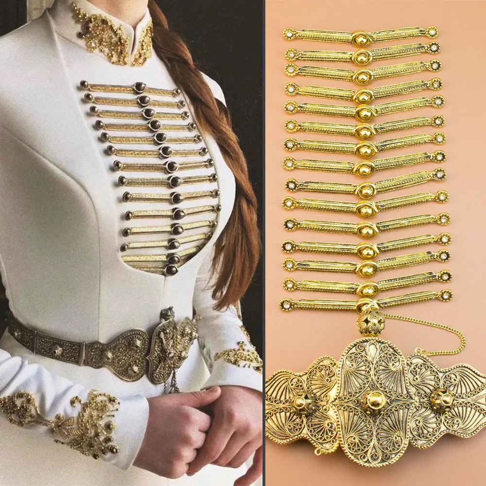 Sunspicems Caucasus Women Belt Breastplate Buckle Kazakh Bridal Wedding Jewelry Sets Retro Gold Color Turkish Ethnic Accessories
Sunspicems Caucasus Women Belt Breastplate Buckle Kazakh Bridal Wedding Jewelry Sets Retro Gold Color Turkish Ethnic Accessories