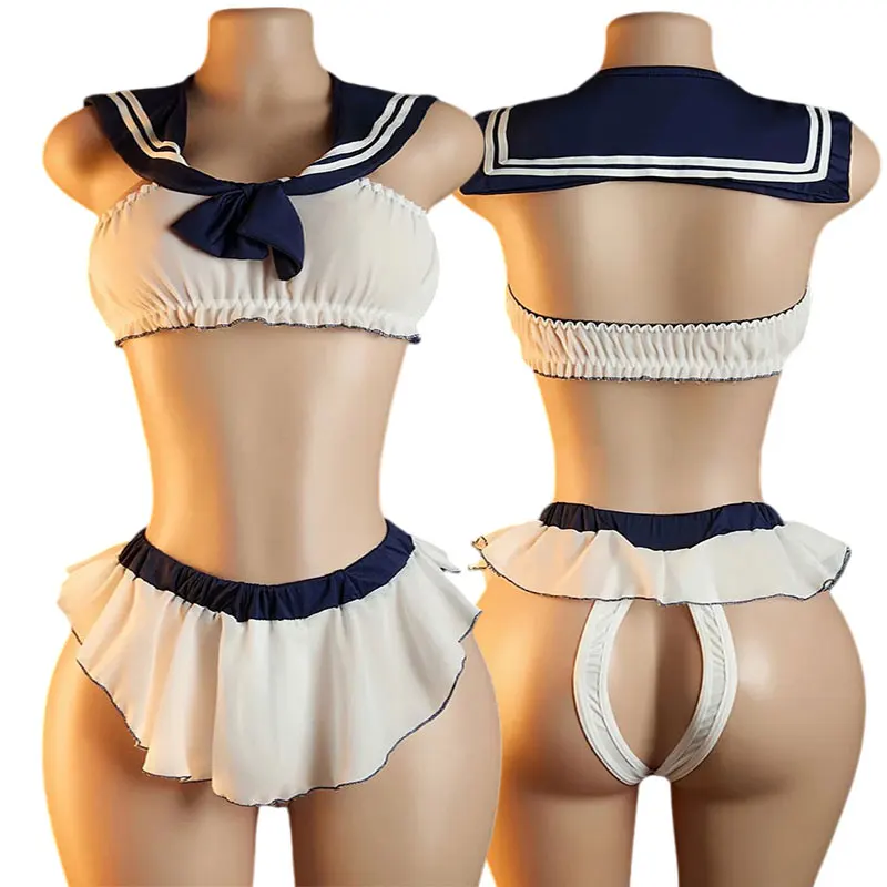 Erotic Lingerie Bed Passionate Student Uniform Cute Bow JK Role-playing Clothes Ultra-short Skirt Sexy Temptation New Dress Set
Erotic Lingerie Bed Passionate Student Uniform Cute Bow JK Role-playing Clothes Ultra-short Skirt Sexy Temptation New Dress Set