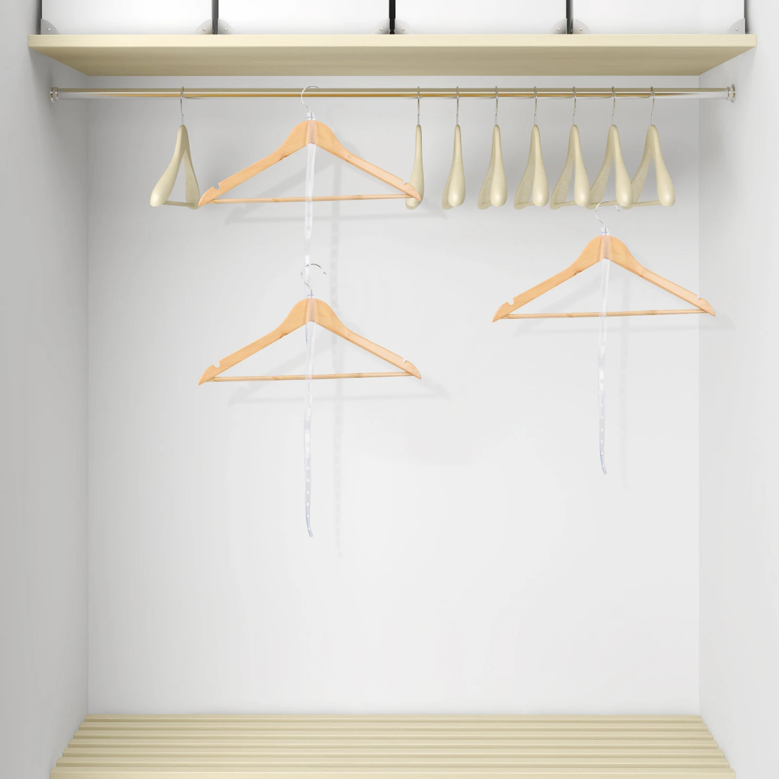 20 Pcs Hanger Connection Strip Plastic Non Slip Clothes Strips Closet Organizer Wardrobe Display Space Saver Hangers
20 Pcs Hanger Connection Strip Plastic Non Slip Clothes Strips Closet Organizer Wardrobe Display Space Saver Hangers