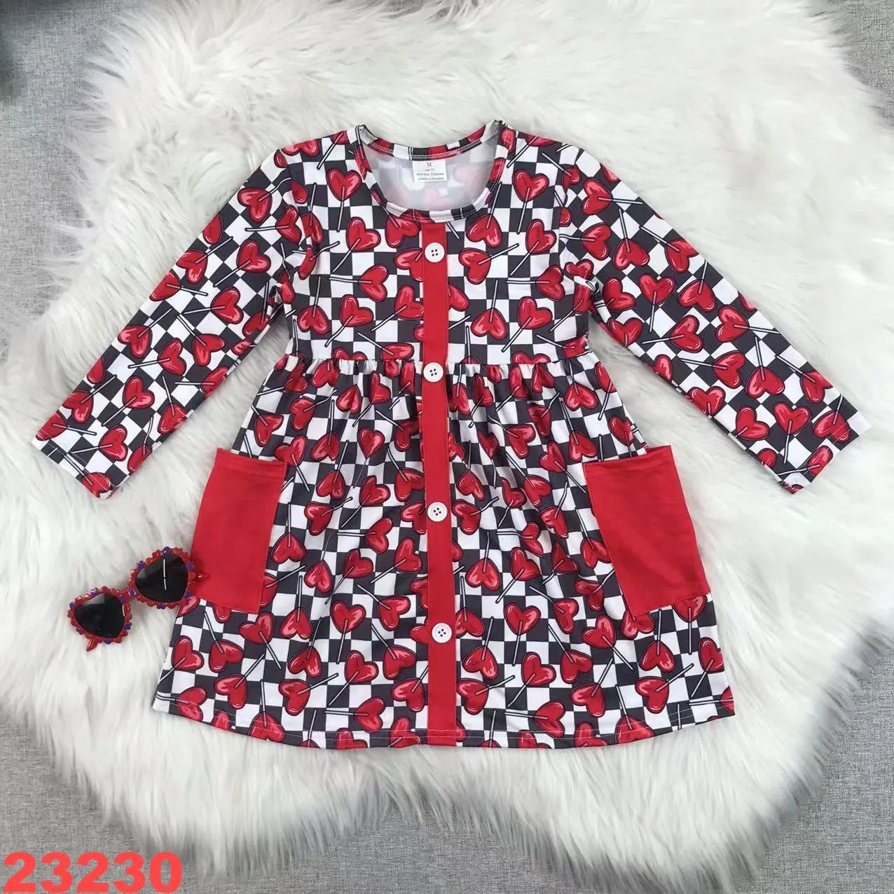 Red love heart Valentines love Girl Baby Dress Red Love Heart Romantic Pattern 0-14 Years Old Long Cotton Childrens Clothes
Red love heart Valentines love Girl Baby Dress Red Love Heart Romantic Pattern 0-14 Years Old Long Cotton Childrens Clothes