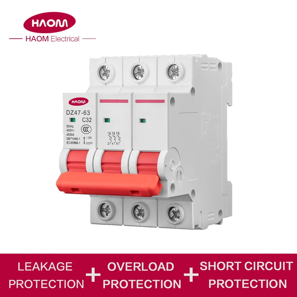 HAOM 3P DC MCB Start Power Disjuntor Protector Circuit Breaker diferencial rearmable automatico Din Rail Miniature Air Switch
HAOM 3P DC MCB Start Power Disjuntor Protector Circuit Breaker diferencial rearmable automatico Din Rail Miniature Air Switch