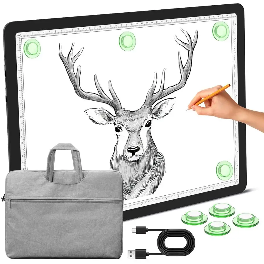 Магнитный световой коврик формата А3 с сумкой, супер яркий световой короб с боковой кнопкой, световая доска Diamond Art, лайтбокс для отслеживания и драпировки
Магнитный световой коврик формата А3 с сумкой, супер яркий световой короб с боковой кнопкой, световая доска Diamond Art, лайтбокс для отслеживания и драпировки