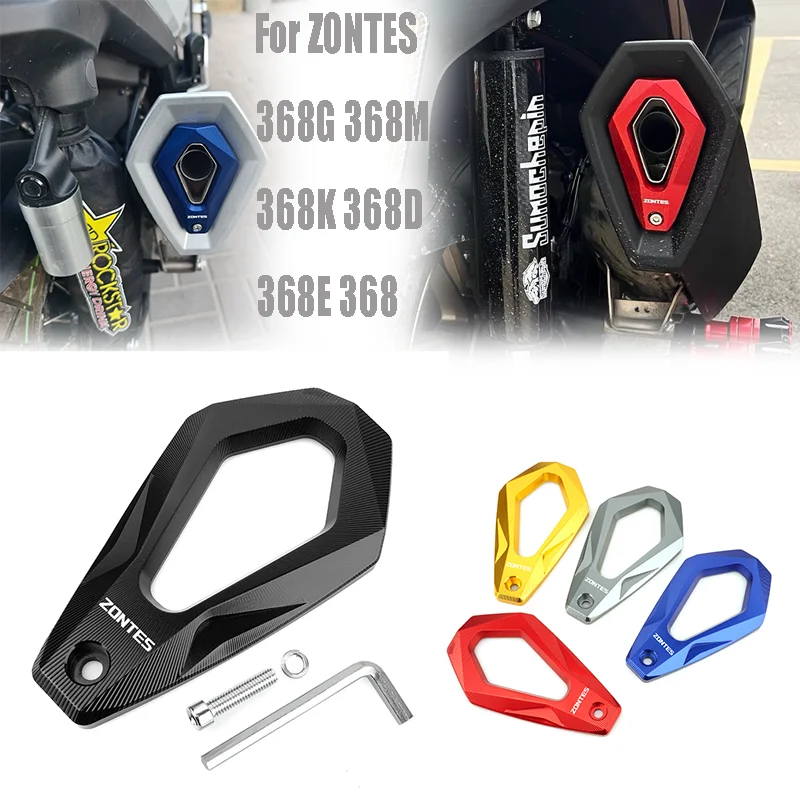 For ZONTES 368G 368M 368K 368D 368E 368 2024 2025 501G Accessories Motorcycle Exhaust Pipe Tail trims Protection Cover Aluminum 
For ZONTES 368G 368M 368K 368D 368E 368 2024 2025 501G Accessories Motorcycle Exhaust Pipe Tail trims Protection Cover Aluminum