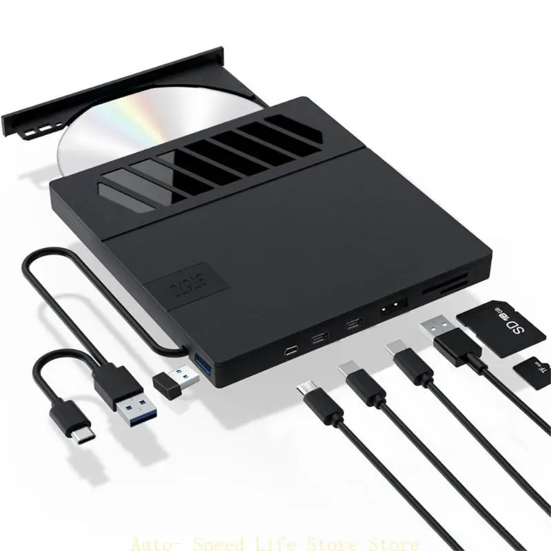 02DA Fast Speed USB External DVD Drive With Type C Connector And Card Slots for Easy Data Access On Various Devices
02DA Fast Speed USB External DVD Drive With Type C Connector And Card Slots for Easy Data Access On Various Devices