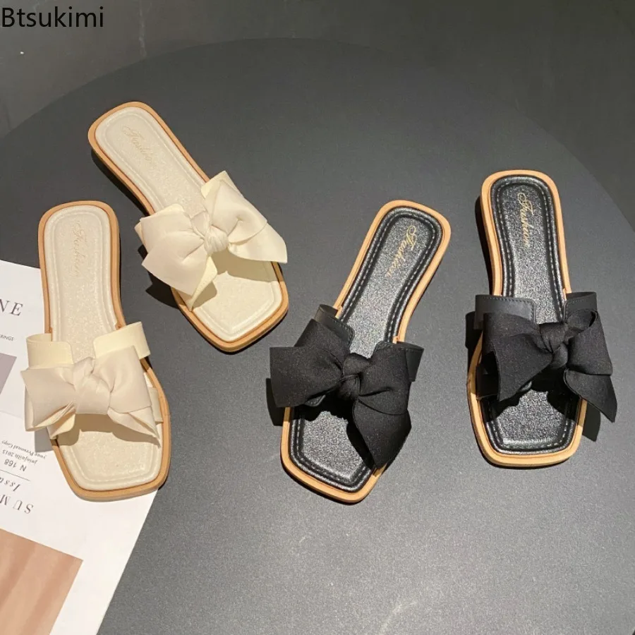 2025 Summer Fashionable Women's Bow Flat Shoes Open Toed Slippers Anti Slip Soft Soled Comfortable Slippers Beach Women Slippers
2025 Summer Fashionable Women's Bow Flat Shoes Open Toed Slippers Anti Slip Soft Soled Comfortable Slippers Beach Women Slippers