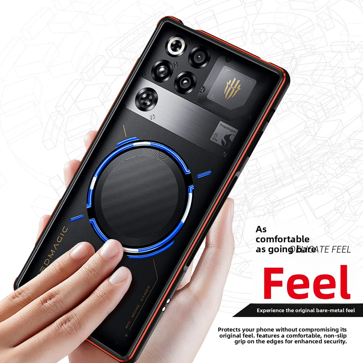 For ZTE Red Magic 11 Pro Plus Case Stylish Simple Frameless Aluminum Alloy Drop-resistant Cover For Red Magic11 Pro Plus Funda
For ZTE Red Magic 11 Pro Plus Case Stylish Simple Frameless Aluminum Alloy Drop-resistant Cover For Red Magic11 Pro Plus Funda