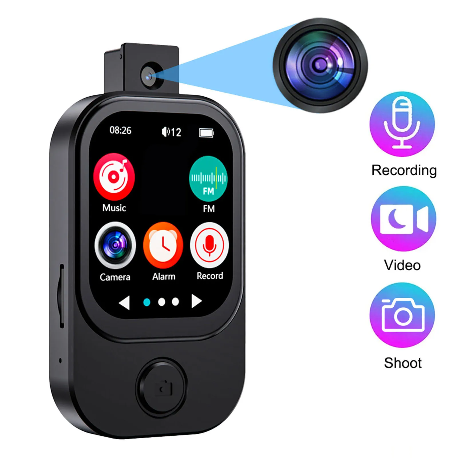 MP3-плеер Bluetooth 5.4 с камерой, Hi-Fi динамиком, видео 720P HD, функцией воспроизведения музыки, электронной книгой, будильником, секундомером и экраном 2,01 дюйма
MP3-плеер Bluetooth 5.4 с камерой, Hi-Fi динамиком, видео 720P HD, функцией воспроизведения музыки, электронной книгой, будильником, секундомером и экраном 2,01 дюйма