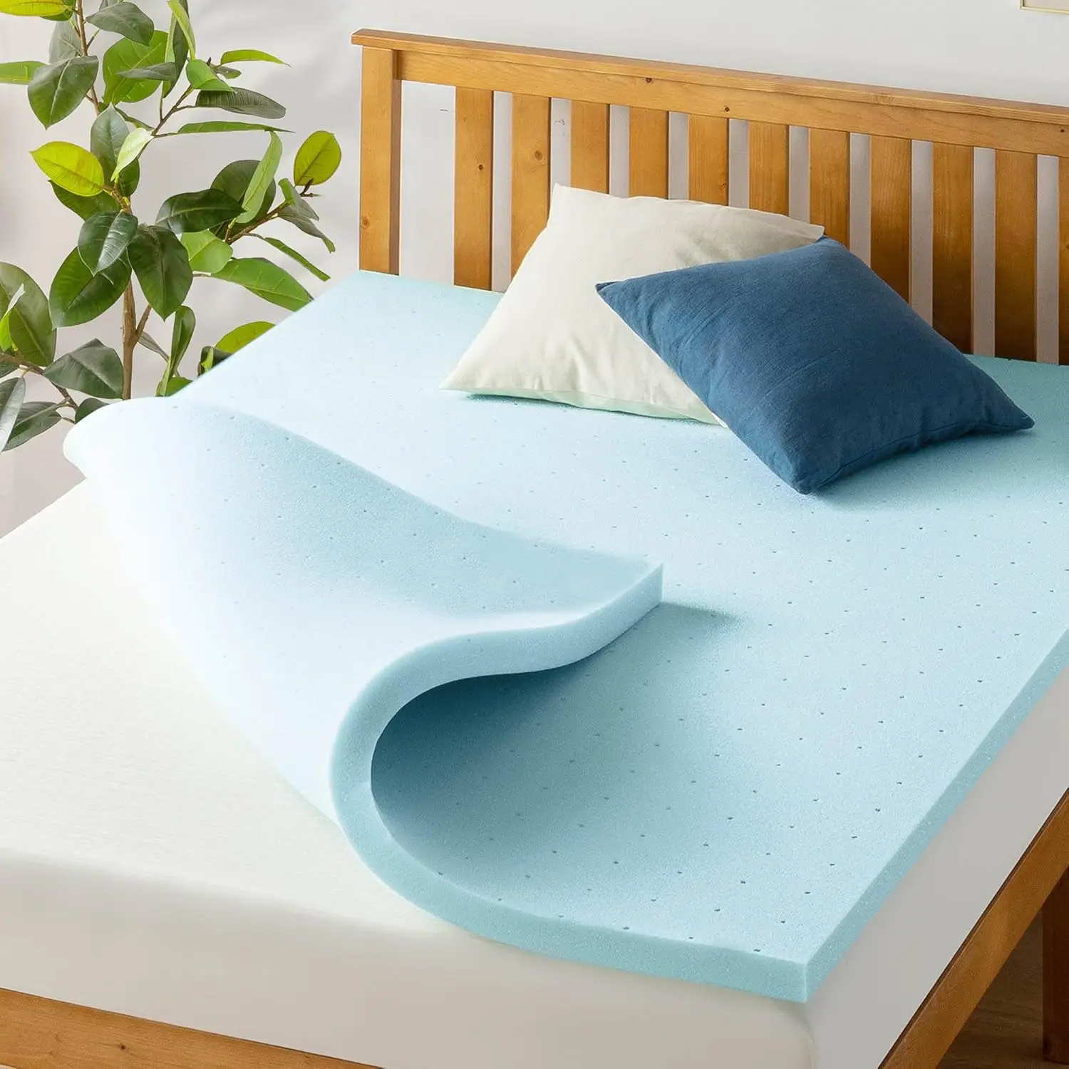 1.5 H Ventilated Memory Foam Mattr Topper, Cooling Gel Infusion, Certipur-Us Certified, King, Blue
1.5 H Ventilated Memory Foam Mattr Topper, Cooling Gel Infusion, Certipur-Us Certified, King, Blue