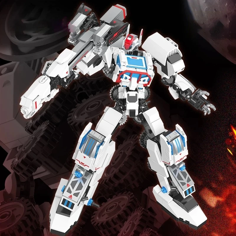 JAKI children's building blocks mecha toy set, transformable mecha model assembly ornaments, children's building toy gift
JAKI children's building blocks mecha toy set, transformable mecha model assembly ornaments, children's building toy gift