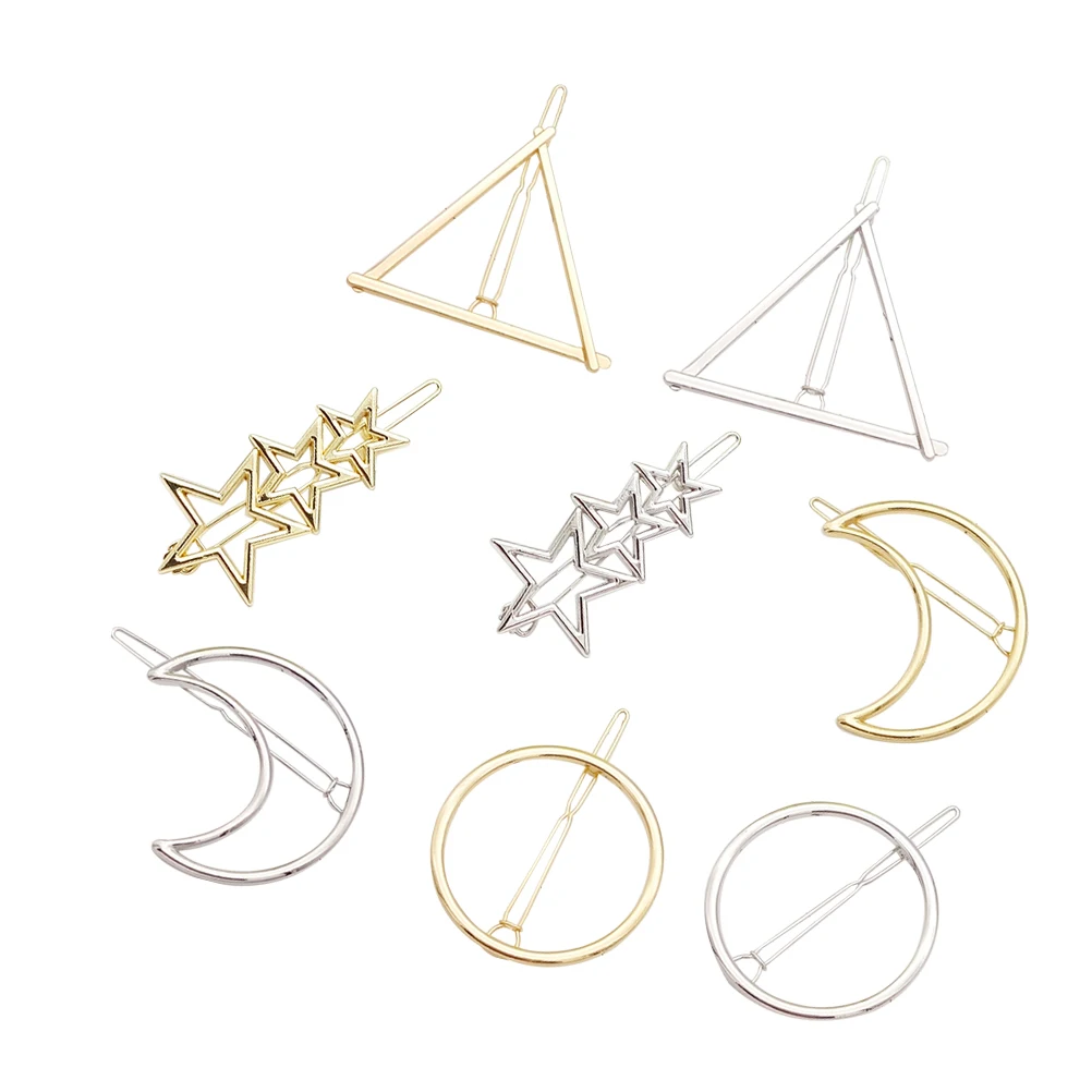 8PCS Moon Barrettes Hair Clip Vintage Headdress Alloy Hairpin Metal Fashion Accessories for Women Party Prom Daily Wear
8PCS Moon Barrettes Hair Clip Vintage Headdress Alloy Hairpin Metal Fashion Accessories for Women Party Prom Daily Wear