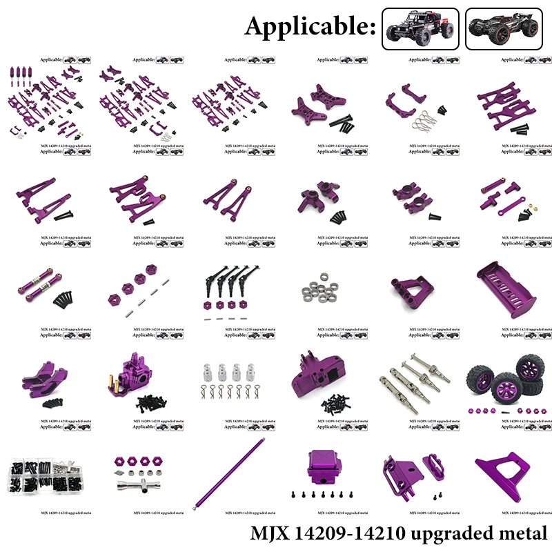 MJX 14210/14209 1/14 Металлические обновленные детали для радиоуправляемого автомобиля — чашка рулевого управления, сиденье заднего колеса и рулевые тяги передней/задней подвески, аксессуары
MJX 14210/14209 1/14 Металлические обновленные детали для радиоуправляемого автомобиля — чашка рулевого управления, сиденье заднего колеса и рулевые тяги передней/задней подвески, аксессуары