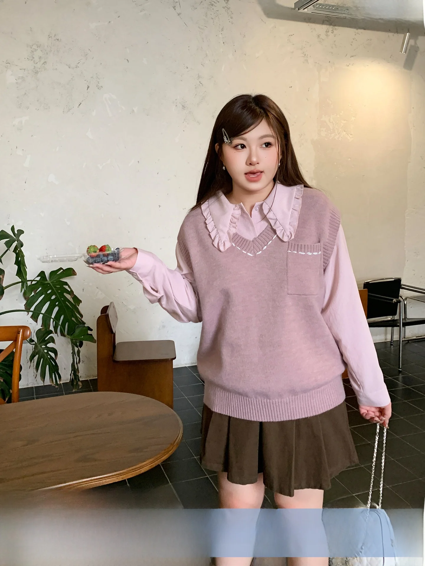 Pink Knitted Vest And Pants Set YUZI Fi Roe Large Size Women's Clothing Le Design Slimming Concealing Commute Sle
Pink Knitted Vest And Pants Set YUZI Fi Roe Large Size Women's Clothing Le Design Slimming Concealing Commute Sle