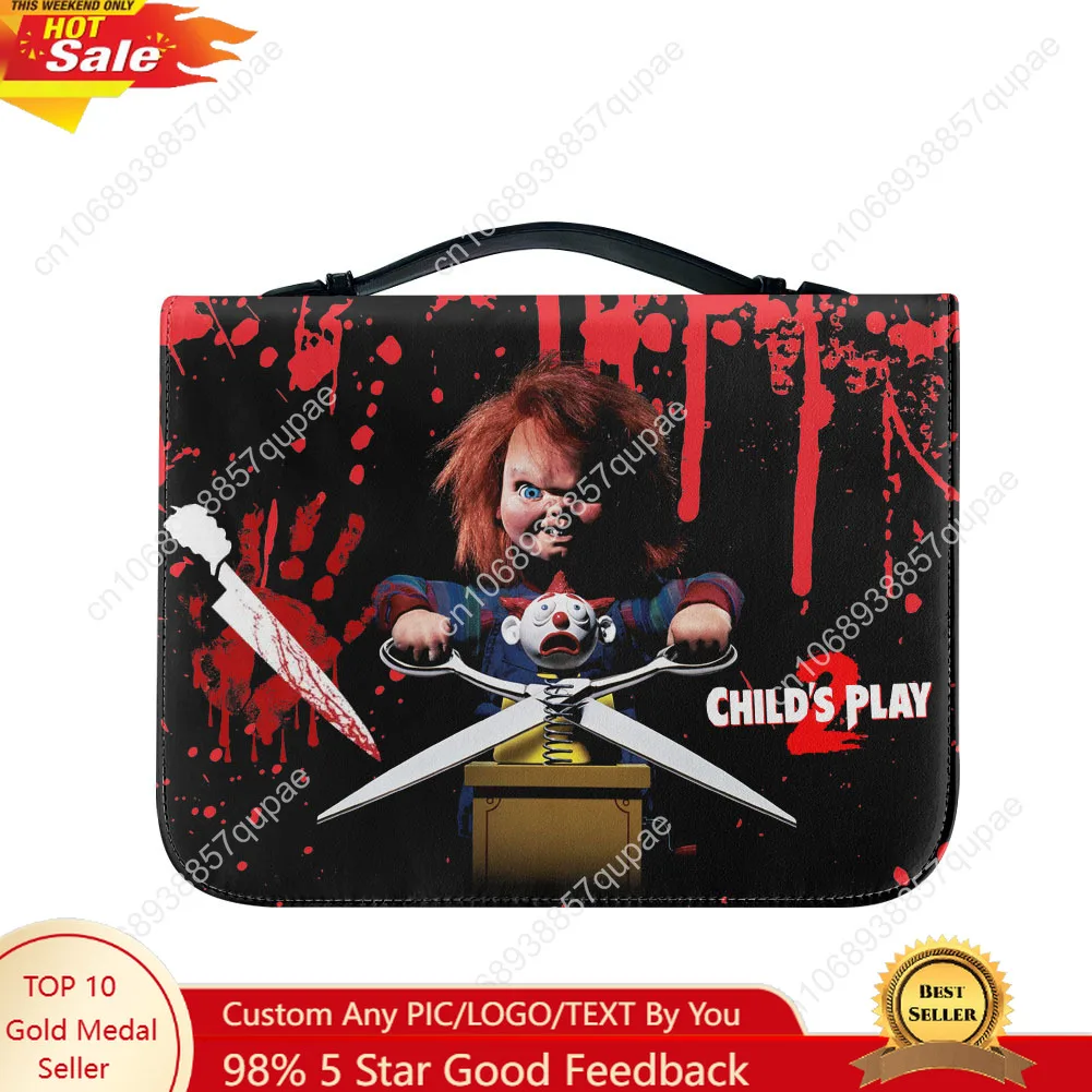 Horror Movie Childs Play Chucky Flats Bible Bags Gifts Personalized Cover Bible Pack Waterproof Leather Bag Pockets Package Case
Horror Movie Childs Play Chucky Flats Bible Bags Gifts Personalized Cover Bible Pack Waterproof Leather Bag Pockets Package Case