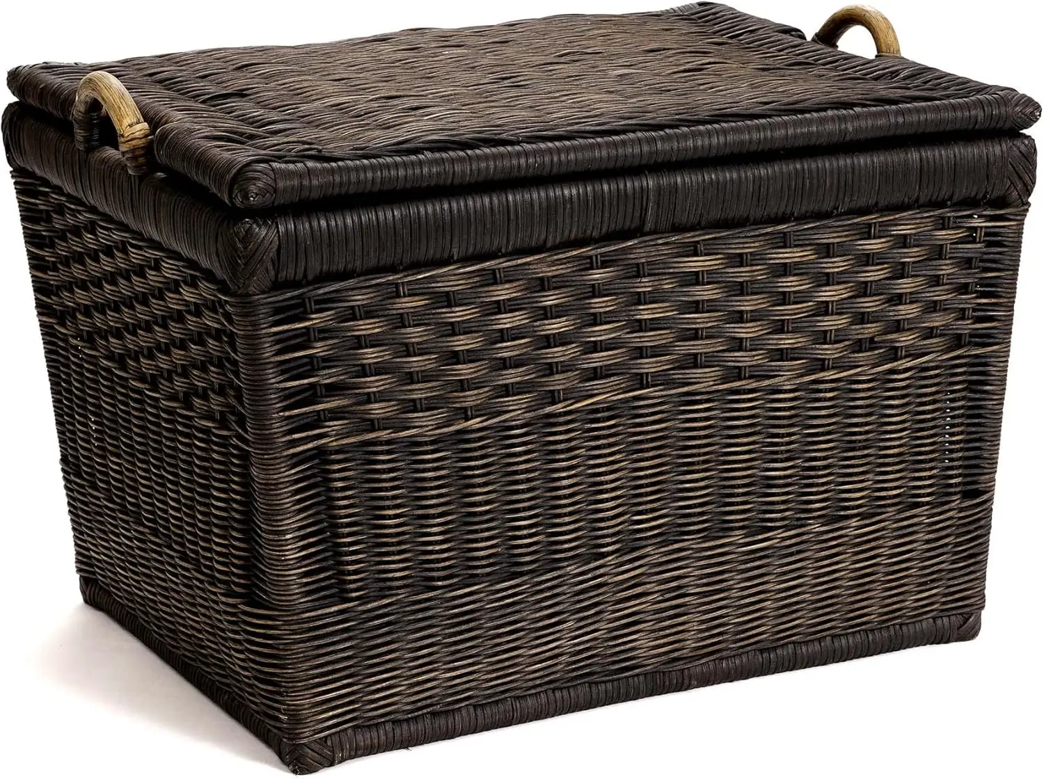 Lift-Off Lid Wicker Storage Basket, Large, 24.5 in L x 18 in W x 17.5 in H, Antique Walnut Brown
Lift-Off Lid Wicker Storage Basket, Large, 24.5 in L x 18 in W x 17.5 in H, Antique Walnut Brown