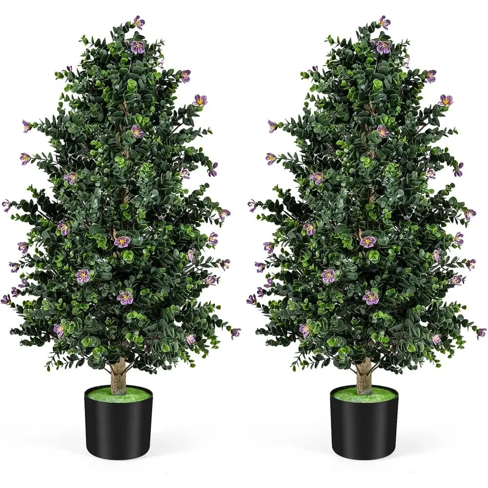 Pair of 36 Artificial Topiary Cone Trees with 49 Flowers, Potted Shrub, Cement Planter, UV-Resistant for Indoor and Outdoor Use,
Pair of 36 Artificial Topiary Cone Trees with 49 Flowers, Potted Shrub, Cement Planter, UV-Resistant for Indoor and Outdoor Use,