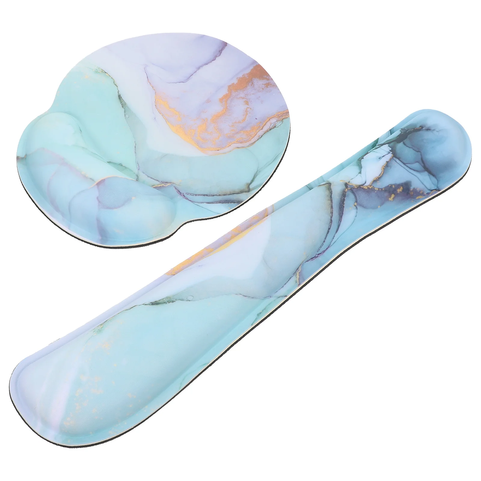 1Set Memory Foam Mouse Wrist Rest Pad Comfortable Support Cushion Office Keyboard Wrist Support Pad for Long Time Computer Use