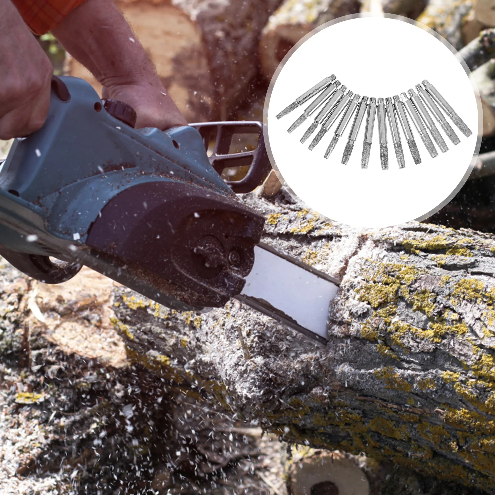 12pcs Chainsaw Grinding Stones 48mm Round Iron Corundum Tools Lightweight Portable Sharpening Accessories
12pcs Chainsaw Grinding Stones 48mm Round Iron Corundum Tools Lightweight Portable Sharpening Accessories