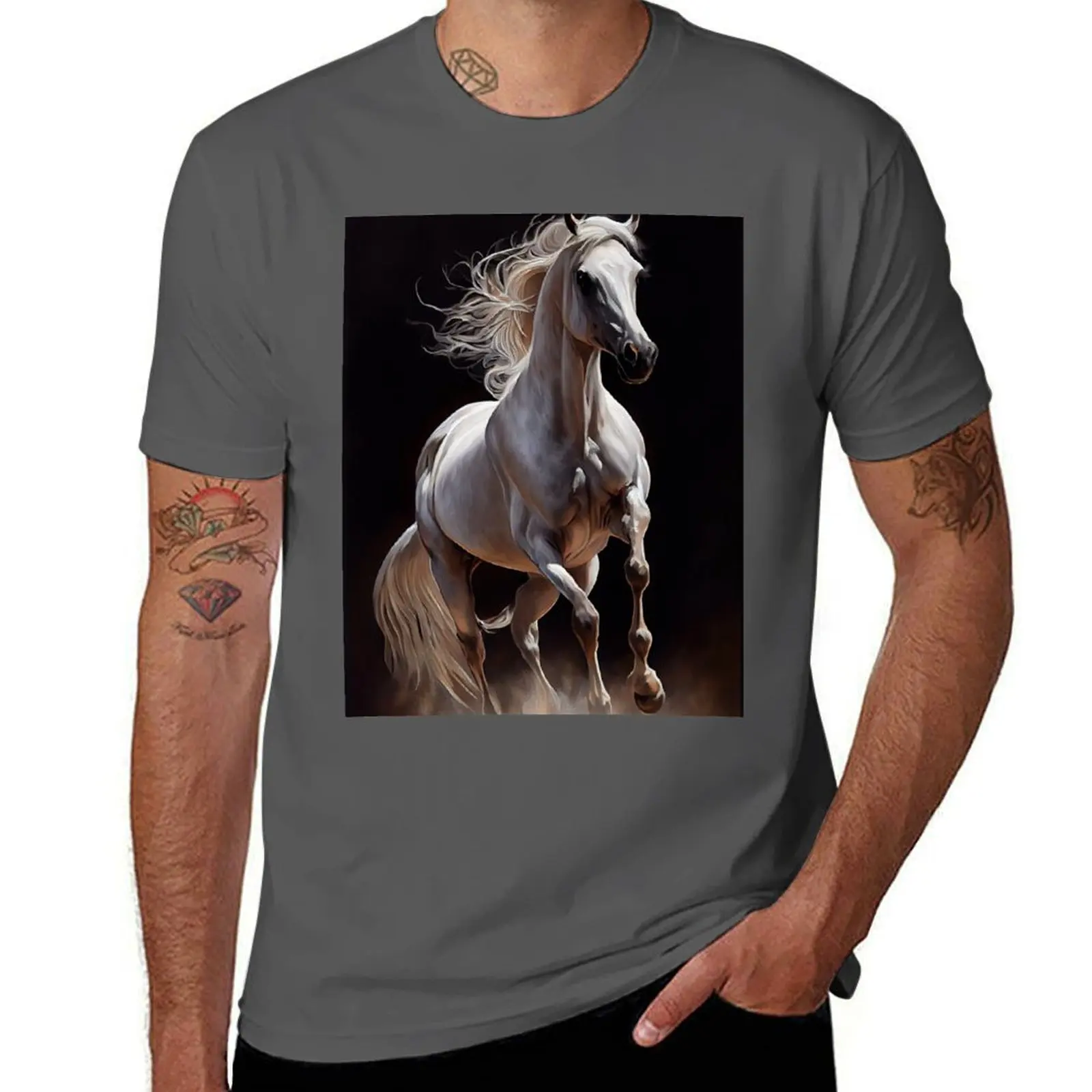 Arabian Horse - Oil paint T-Shirt shirts graphic tee sports fans mens t shirts pack
Arabian Horse - Oil paint T-Shirt shirts graphic tee sports fans mens t shirts pack