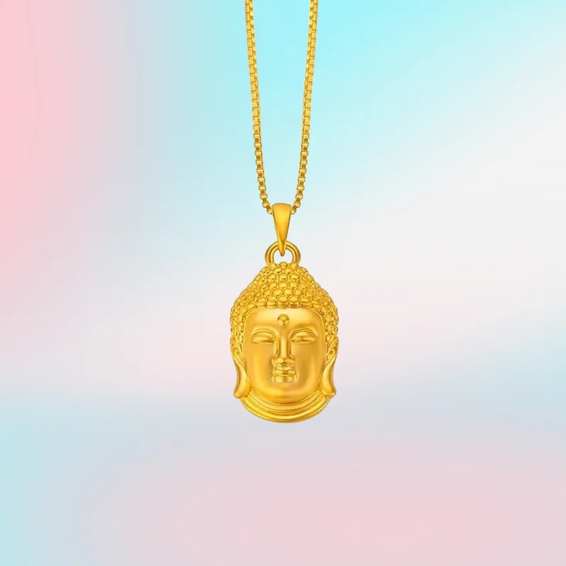 new 9999 real gold 24K yellow gold Small Buddha Head Pendant National Fashion Women's Name Buddha Pendant Collarbone Necklace
new 9999 real gold 24K yellow gold Small Buddha Head Pendant National Fashion Women's Name Buddha Pendant Collarbone Necklace
