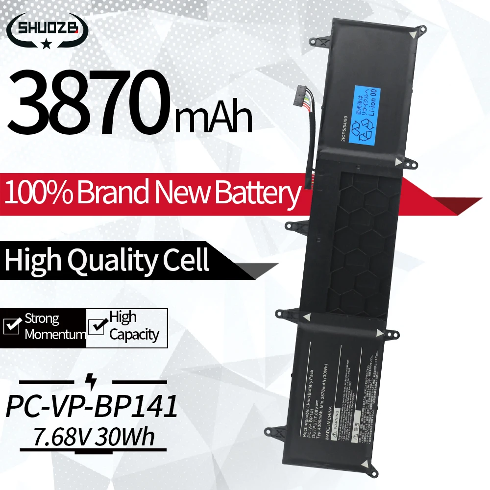 NEW PC-VP-BP141 Laptop Battery For NEC BP141 Series Notebook Tablet 2ICP5/54/90 7.68V 30WH 3870mAh Free Tools
NEW PC-VP-BP141 Laptop Battery For NEC BP141 Series Notebook Tablet 2ICP5/54/90 7.68V 30WH 3870mAh Free Tools