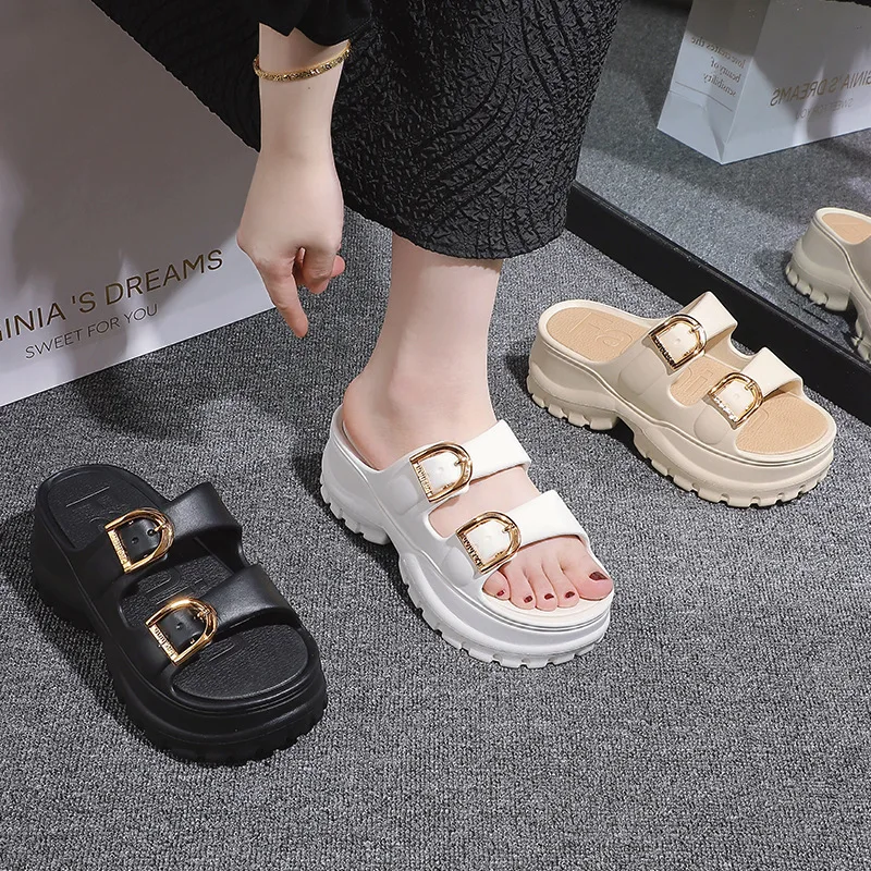 Women Fashion Thick Platform Sandals Soft EVA Beach Slides Comfortable Height Increasing Summer Shoes
Women Fashion Thick Platform Sandals Soft EVA Beach Slides Comfortable Height Increasing Summer Shoes