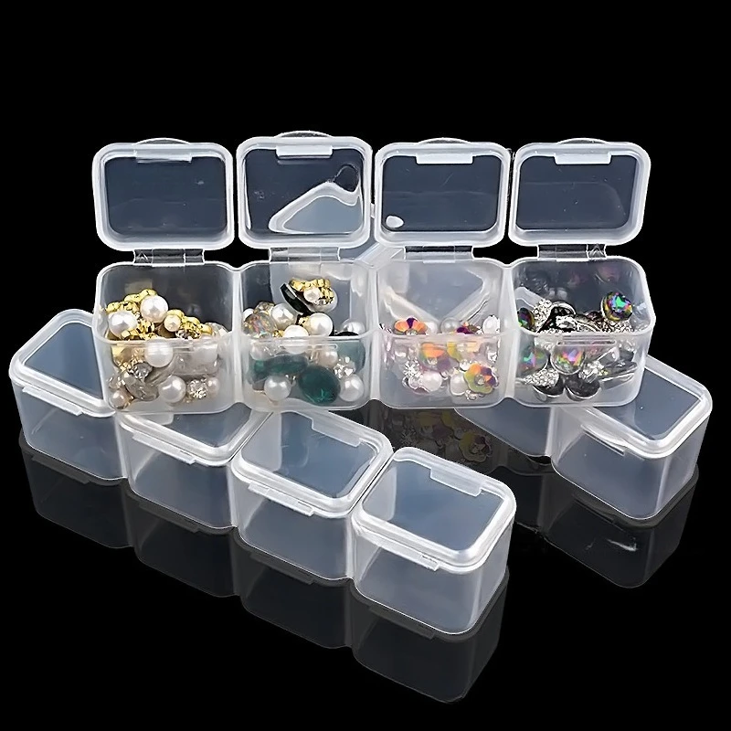56/28 Girds Nail Accessories Storage Box Compartment Transparent Bead Screw Container Plastic Jewelry Earring Box Manicure Tools
56/28 Girds Nail Accessories Storage Box Compartment Transparent Bead Screw Container Plastic Jewelry Earring Box Manicure Tools