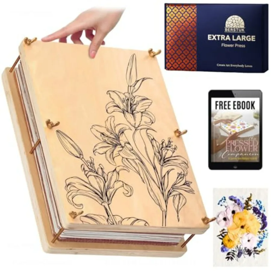 Extra Large Flower Press Kit for Adults and Teens 38 x 29cm Includes Expert Video Tutorials Gift-Ready Packaging Ideal for Arts
Extra Large Flower Press Kit for Adults and Teens 38 x 29cm Includes Expert Video Tutorials Gift-Ready Packaging Ideal for Arts