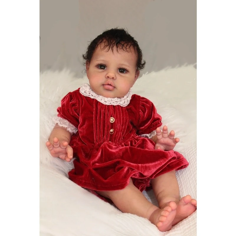 60cm Dark Brown Skin Ellie Reborn Baby Toddler Newborn Doll Princess Girl lifelike Soft Touch 3D Skin Art Doll
60cm Dark Brown Skin Ellie Reborn Baby Toddler Newborn Doll Princess Girl lifelike Soft Touch 3D Skin Art Doll