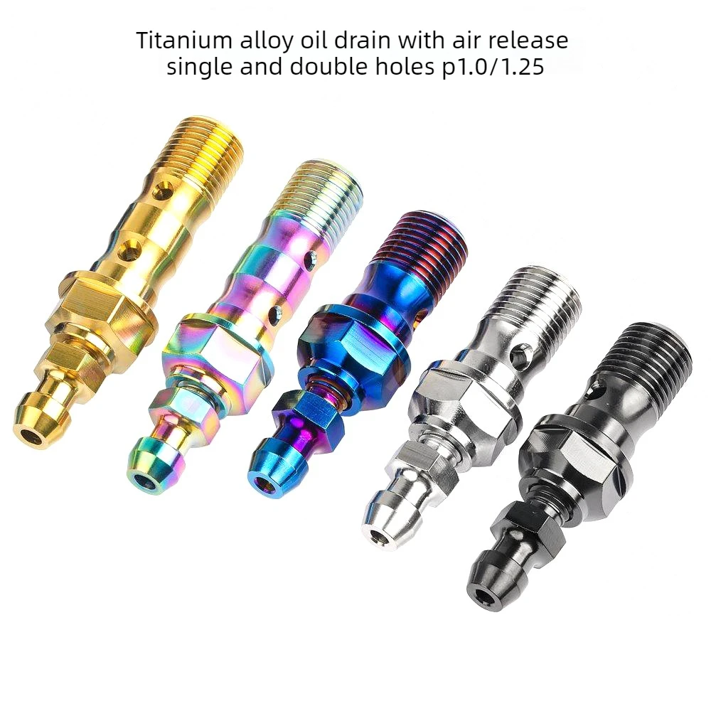 Titanium Motorcycle Exhaust Bleeder Screw M10x1.0/1.25, Single/Double Hole Bleeder Valve, Radiator Crab Screw Upgrade
Titanium Motorcycle Exhaust Bleeder Screw M10x1.0/1.25, Single/Double Hole Bleeder Valve, Radiator Crab Screw Upgrade