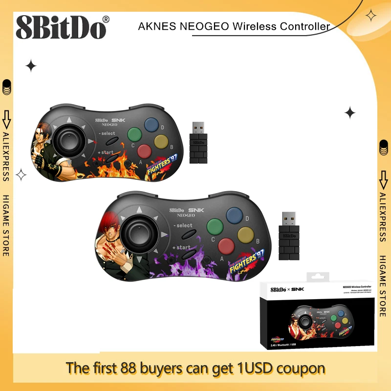 AKNES 8Bitdo NEOGEO беспроводной контроллер геймпад для Windows Android NEOGEO мини классический джойстик официально лицензированный SNK
AKNES 8Bitdo NEOGEO беспроводной контроллер геймпад для Windows Android NEOGEO мини классический джойстик официально лицензированный SNK