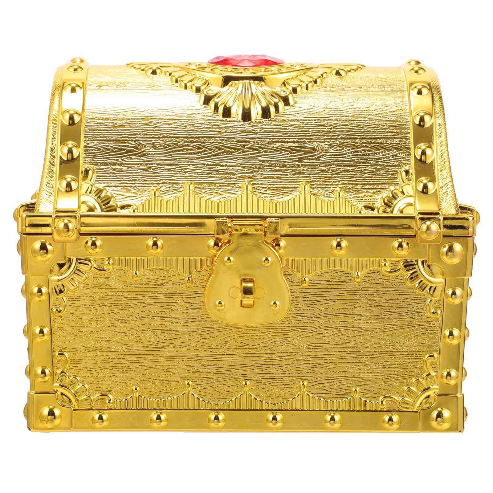 1pc Pirate Treasure Chest Large Golden Round Lid Red Vintage Plastic Game Night Family Gathering Storage
1pc Pirate Treasure Chest Large Golden Round Lid Red Vintage Plastic Game Night Family Gathering Storage