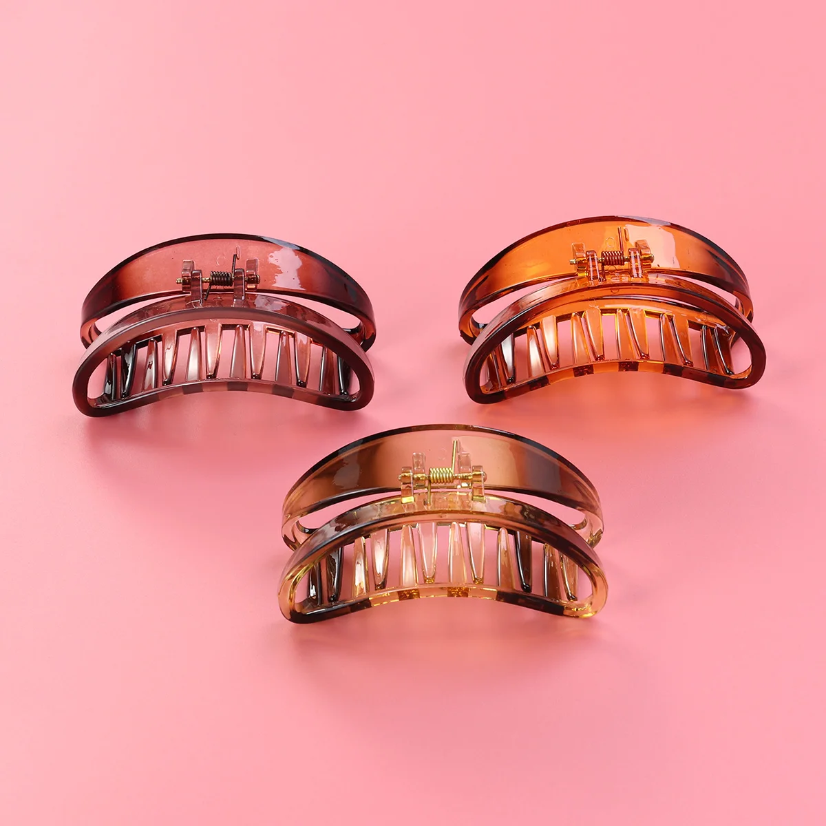 3 pcs Moon Clips High Quality Chunky Jaw Barrettes for Women Girls UV Resistant Smooth Teeth Design Korean Style for All
3 pcs Moon Clips High Quality Chunky Jaw Barrettes for Women Girls UV Resistant Smooth Teeth Design Korean Style for All