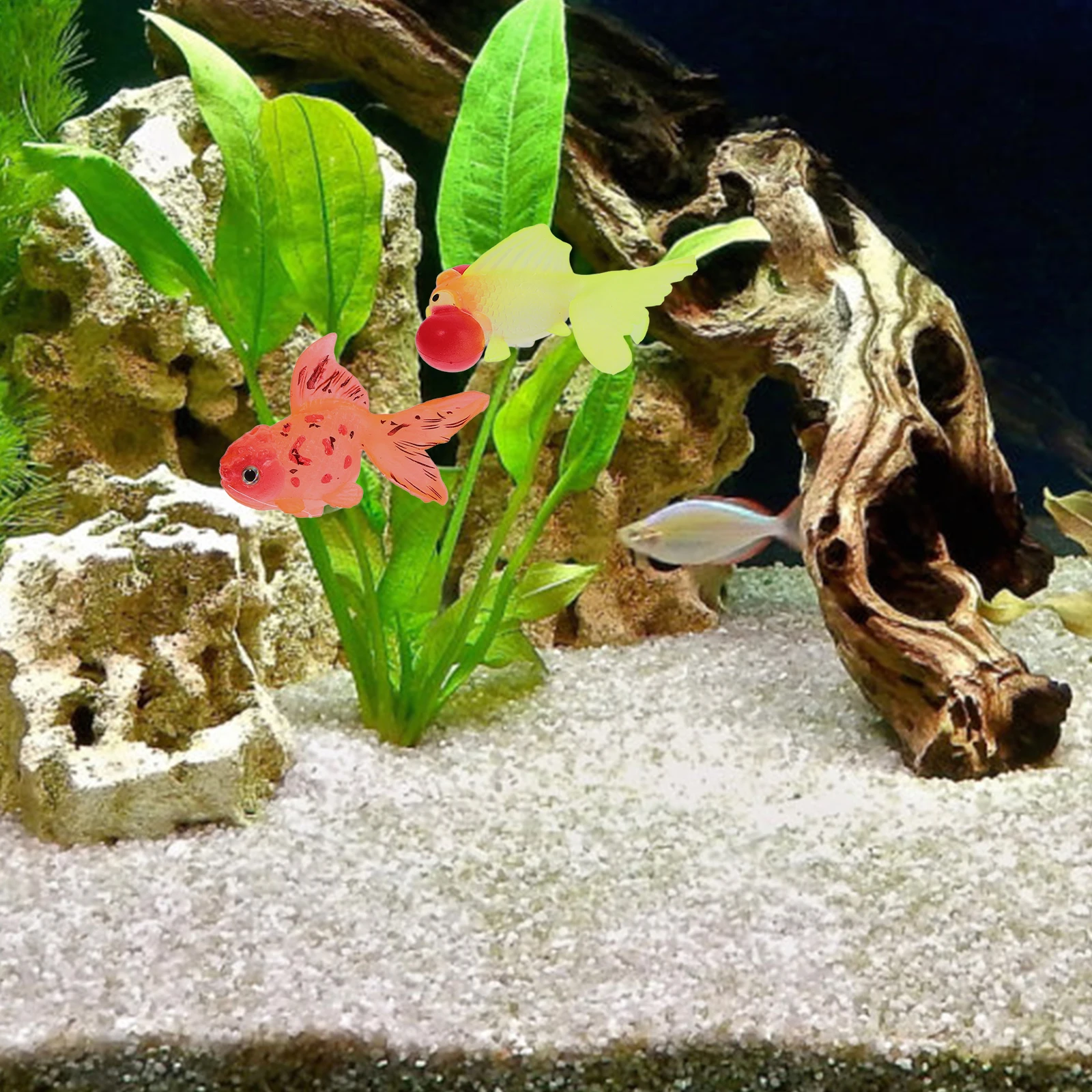 2pcs Luminous Goldfish Silica Gel Decorations Fake Fish Tank Glowing Decor Figures Silicone Aquarium Pet Supplies
2pcs Luminous Goldfish Silica Gel Decorations Fake Fish Tank Glowing Decor Figures Silicone Aquarium Pet Supplies