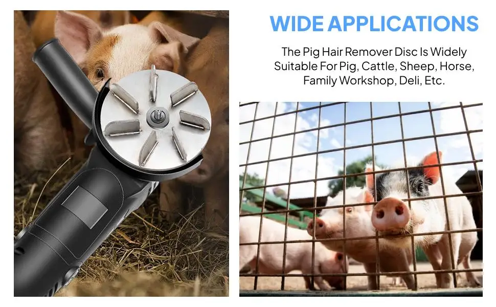 Pig Hair Scraper Disc Durable Metal Unhairing Tool Lightweight Shaving Device for Cattle Sheep Workshop
Pig Hair Scraper Disc Durable Metal Unhairing Tool Lightweight Shaving Device for Cattle Sheep Workshop