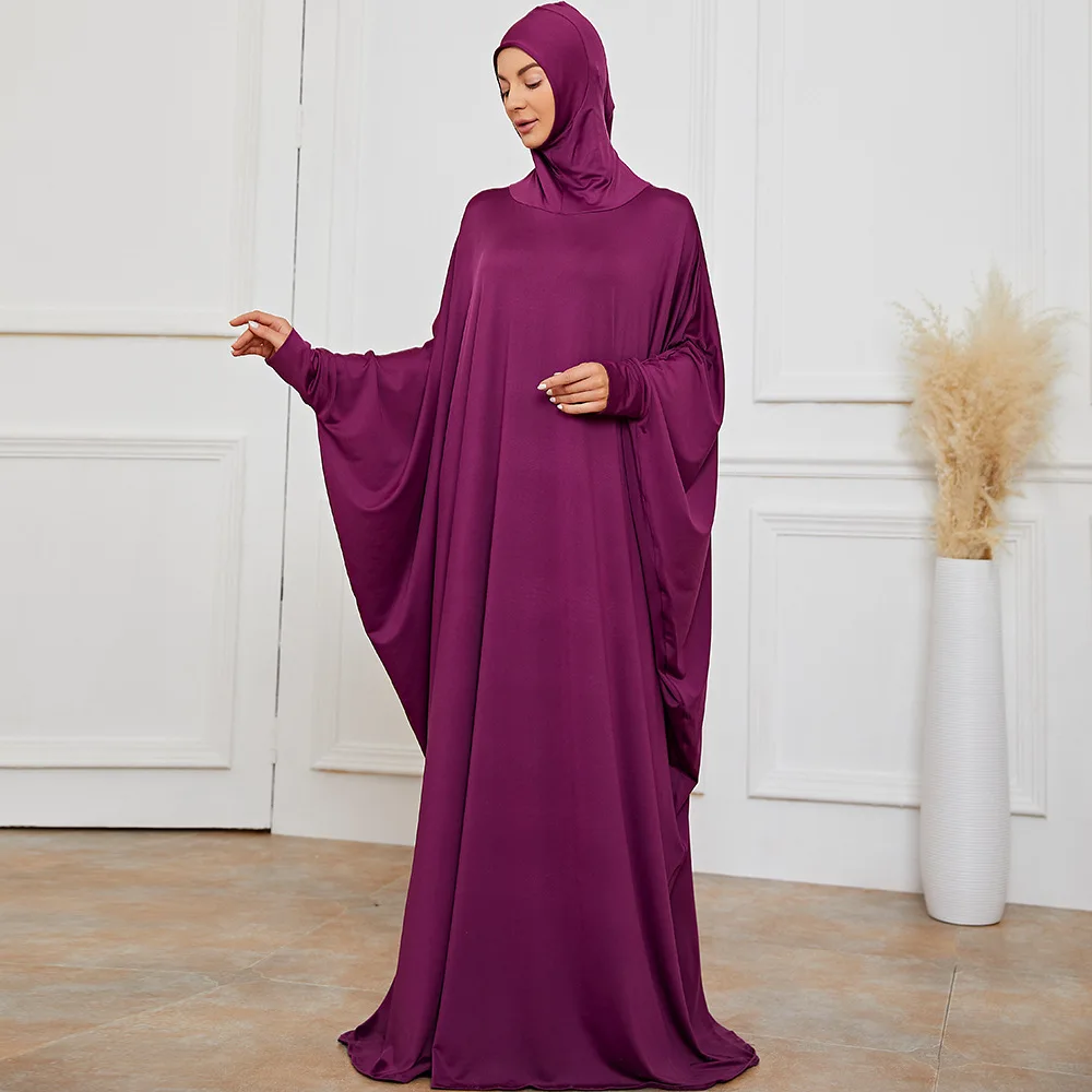 Eid Mubarak Modest Muslim Two Piece Dress Hijab Prayer Clothes For Women Fuchsia Satin Abaya Jilbab 2 Piece Set
Eid Mubarak Modest Muslim Two Piece Dress Hijab Prayer Clothes For Women Fuchsia Satin Abaya Jilbab 2 Piece Set