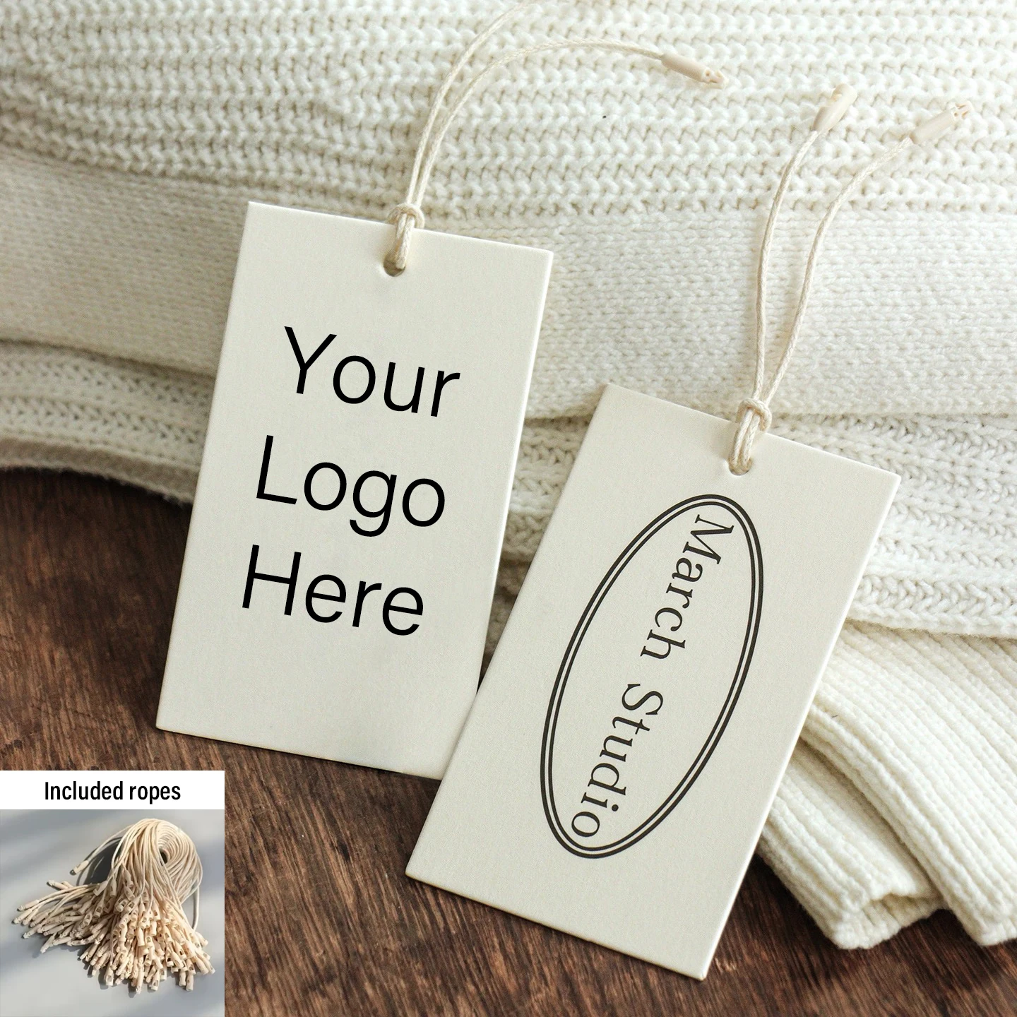 100pcs 350gsm Custom Thick Raw White Hang Tag Personalized lOGO Text Print Clothing Label For Handmade Items Product Packaging
100pcs 350gsm Custom Thick Raw White Hang Tag Personalized lOGO Text Print Clothing Label For Handmade Items Product Packaging