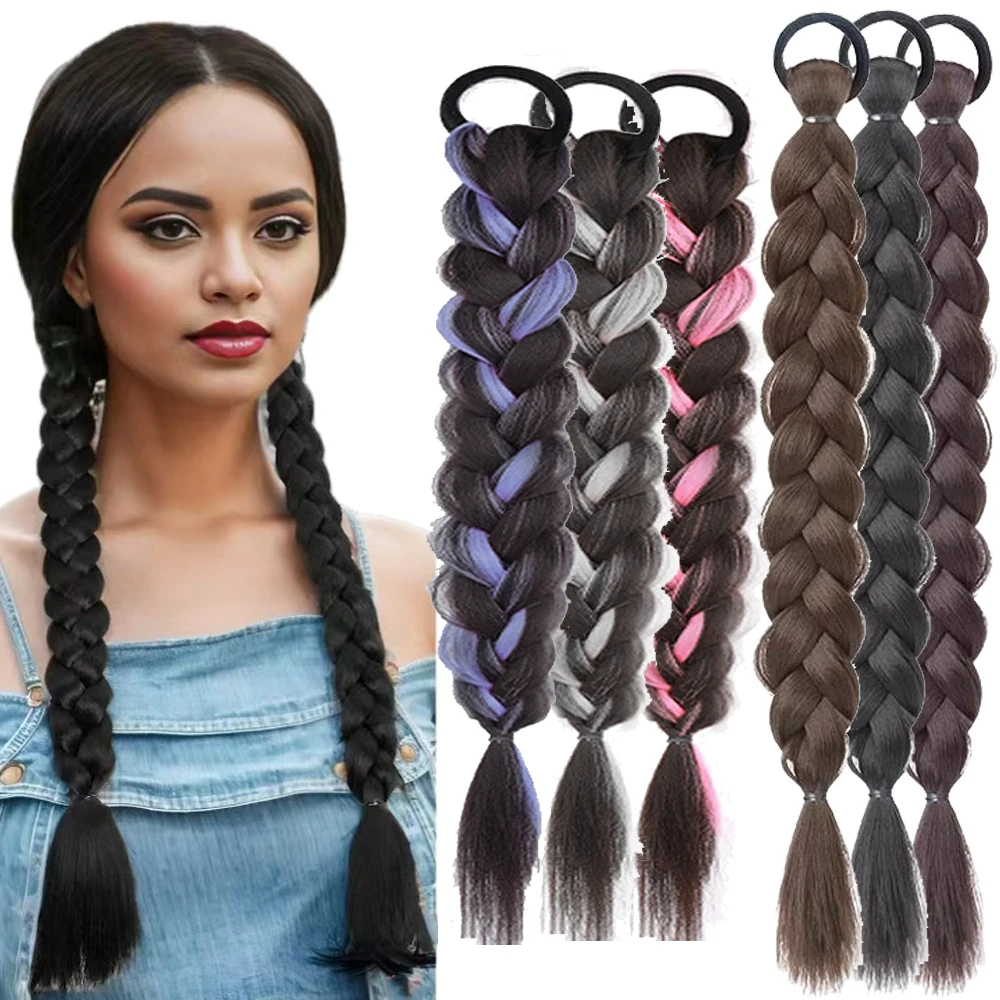 2Pcs Women's Colorful Wig Hairstyle With Bubble Braid,Twist Braid,Boxer Braid,Ponytail,Hair Tie And Double Ponytail Dreadlocks
2Pcs Women's Colorful Wig Hairstyle With Bubble Braid,Twist Braid,Boxer Braid,Ponytail,Hair Tie And Double Ponytail Dreadlocks