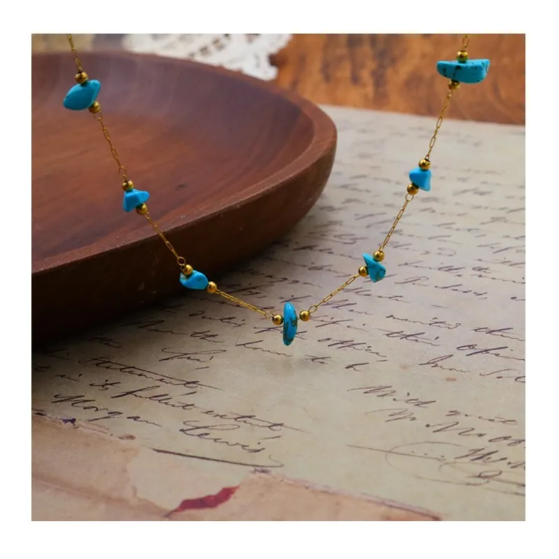 High-end Niche Design Simple Color Natural Stone Handmade Beaded Necklace Women's Jewelry
High-end Niche Design Simple Color Natural Stone Handmade Beaded Necklace Women's Jewelry
