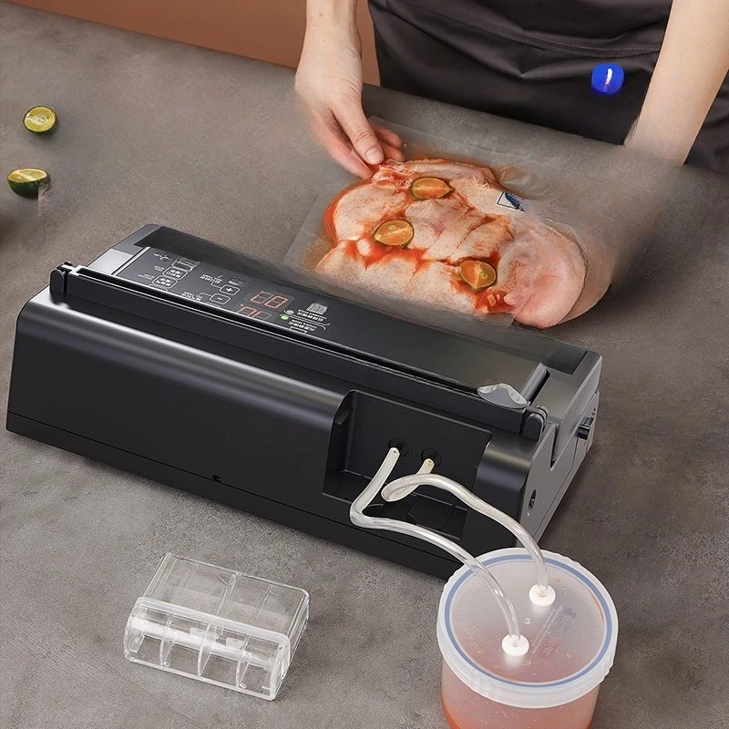 Vacuum, food packaging machine, household, commercial, small, fully automatic, sealed, fresh-keeping seal
Vacuum, food packaging machine, household, commercial, small, fully automatic, sealed, fresh-keeping seal