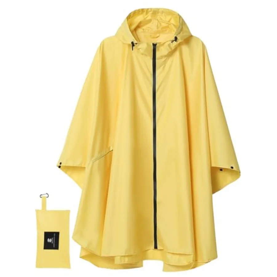 Unisex Rain Poncho Waterproof Raincoat Hooded for Adults Women with Pockets
Unisex Rain Poncho Waterproof Raincoat Hooded for Adults Women with Pockets
