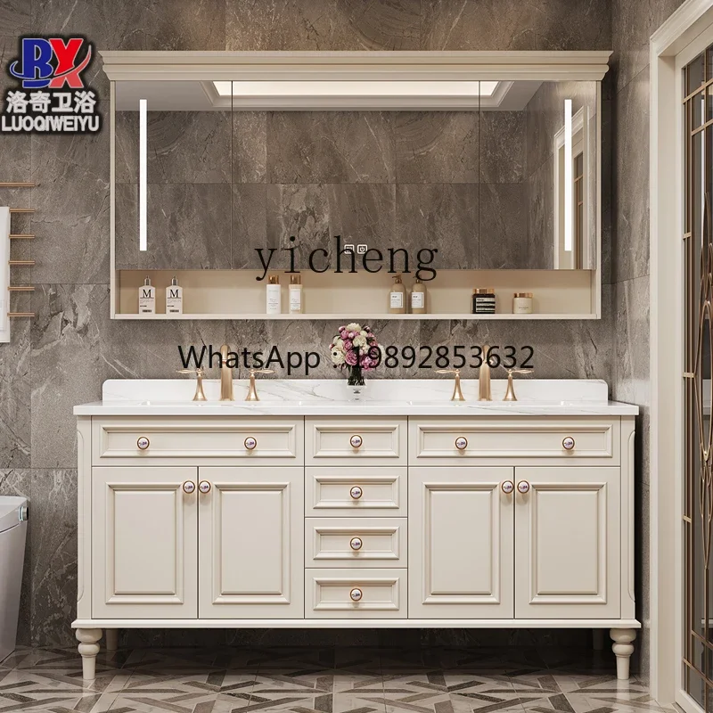 W13-Oak Bathroom Cabinet Combination Slate Seamless Ceramic Integrated Basin Washbasin
W13-Oak Bathroom Cabinet Combination Slate Seamless Ceramic Integrated Basin Washbasin