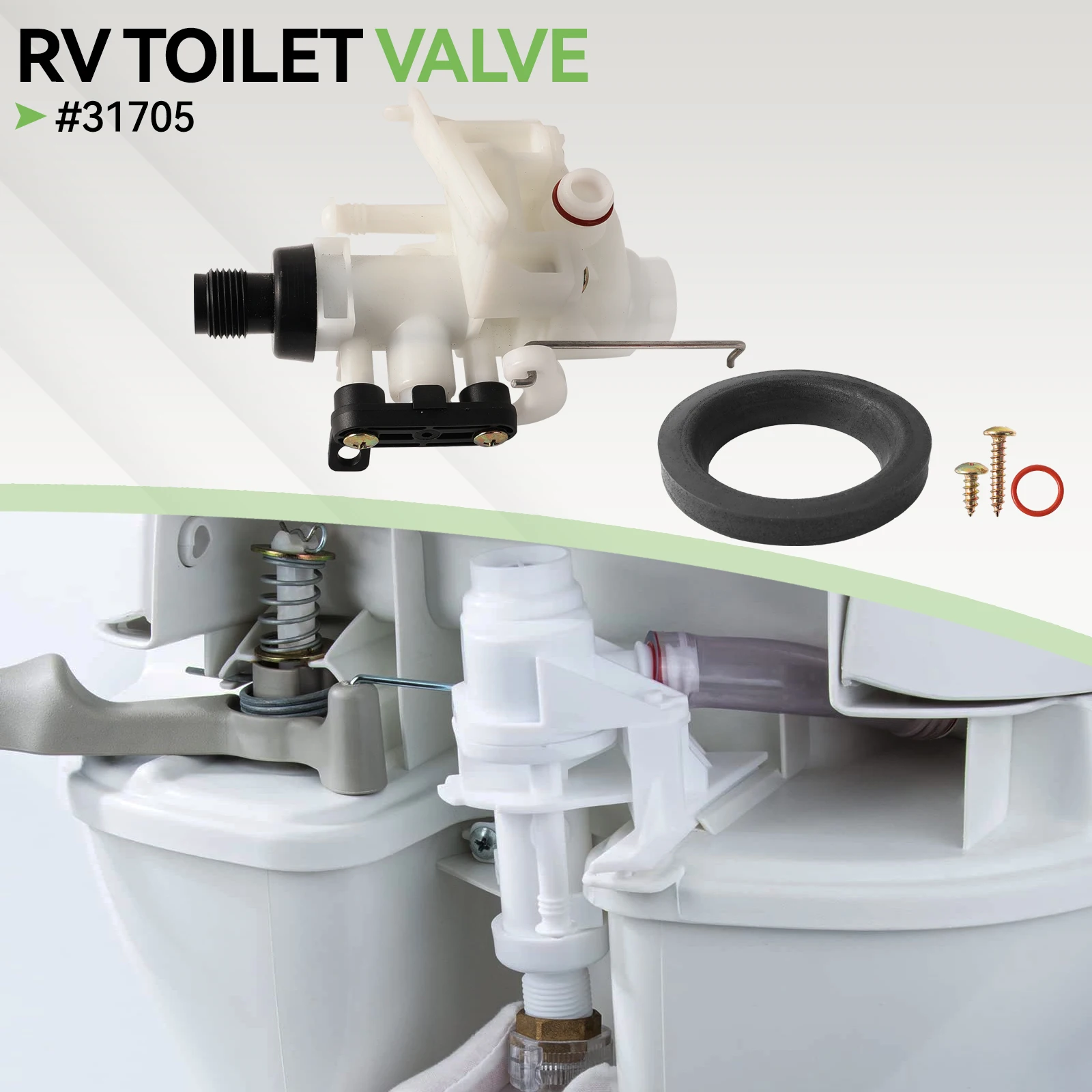 Upgraded Thetford Aqua Magic V Toilet Water Valve Replacement Part# 31705 For RV Camper Repair Kit High And Low Models
Upgraded Thetford Aqua Magic V Toilet Water Valve Replacement Part# 31705 For RV Camper Repair Kit High And Low Models