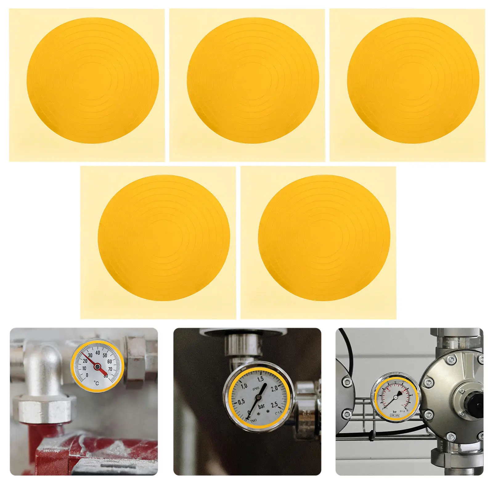 5 Sheets Pressure Gauge Identification Labels Colored Adhesive Stickers High Low Pressure Marking Decals Equipment Safety
5 Sheets Pressure Gauge Identification Labels Colored Adhesive Stickers High Low Pressure Marking Decals Equipment Safety
