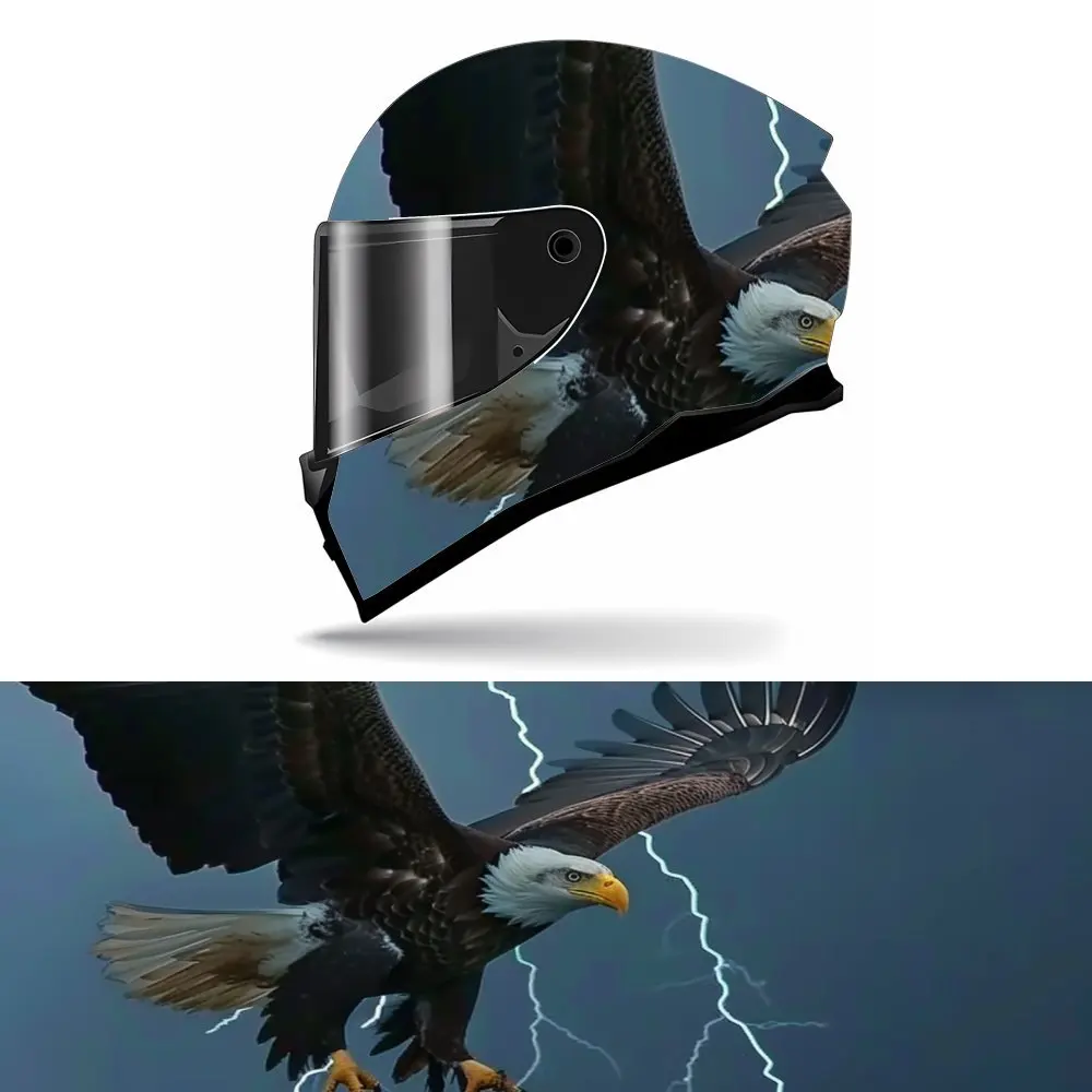 LightninLightning Sea Eagle Design Full Face Helmet Sticker - Durable PVC Art Style Motorcycle Racing Helmet Decorative Sticker,
LightninLightning Sea Eagle Design Full Face Helmet Sticker - Durable PVC Art Style Motorcycle Racing Helmet Decorative Sticker,