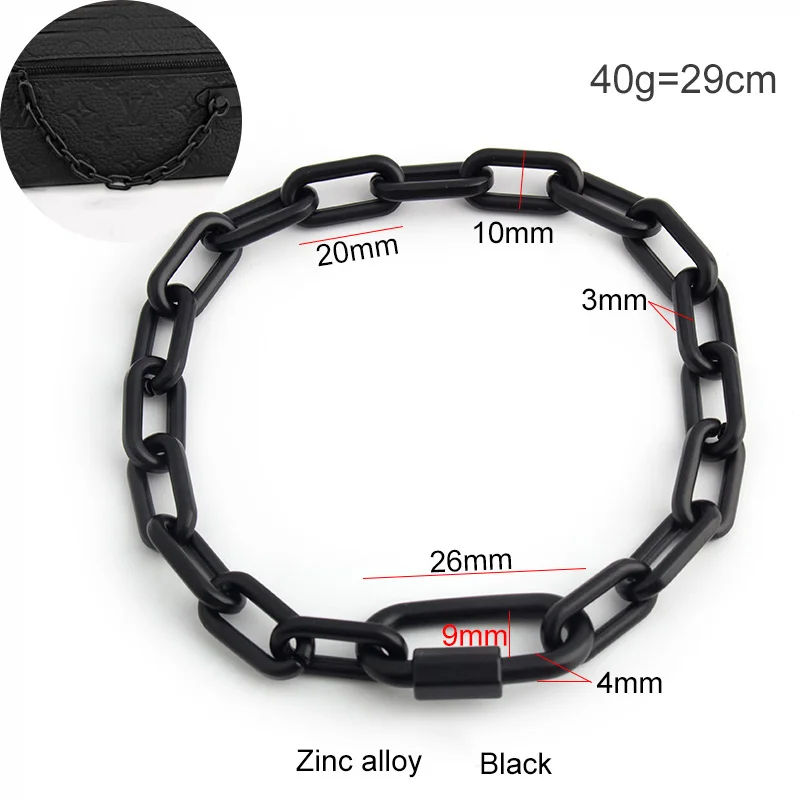 1-5-10 pieces 10mm Short Alloy chains man bag handles Matte black brand women bag decor chain
1-5-10 pieces 10mm Short Alloy chains man bag handles Matte black brand women bag decor chain