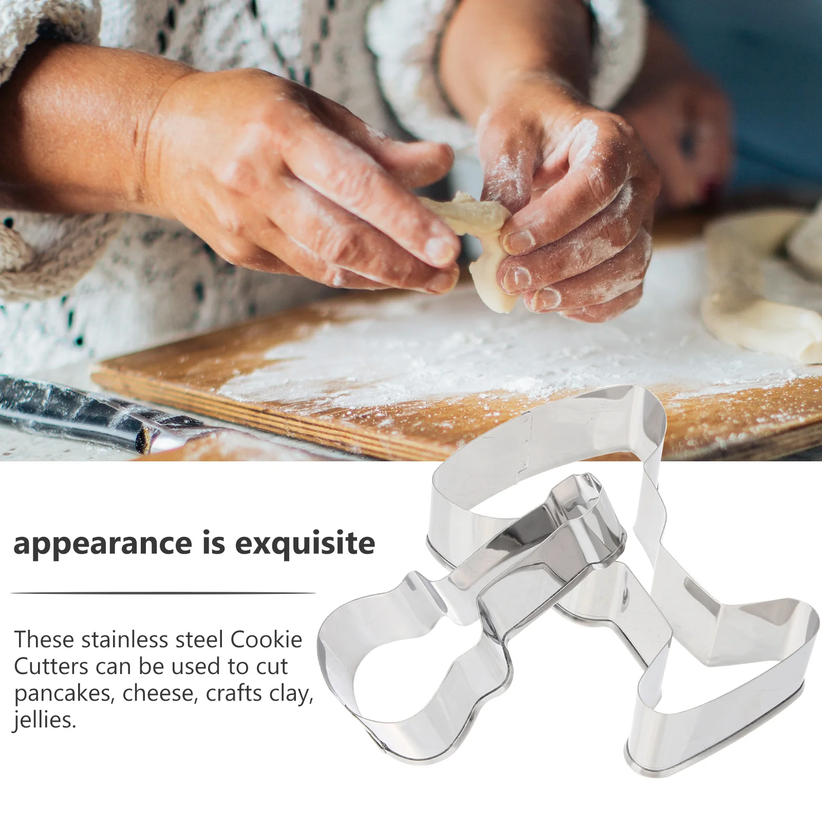 6 Pcs Party Cookie Mould Biscuit Baking Tools Bakery Supplies Stainless Steel Molds for Cakes Round Father Biscuits 
6 Pcs Party Cookie Mould Biscuit Baking Tools Bakery Supplies Stainless Steel Molds for Cakes Round Father Biscuits