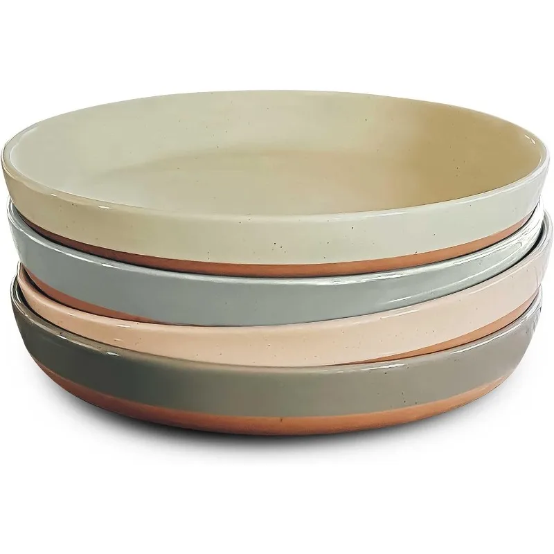 Flat Pasta Bowl Set of 4-35oz, Microwave Safe Plate with High Edge for Kitchen and Eating
Flat Pasta Bowl Set of 4-35oz, Microwave Safe Plate with High Edge for Kitchen and Eating