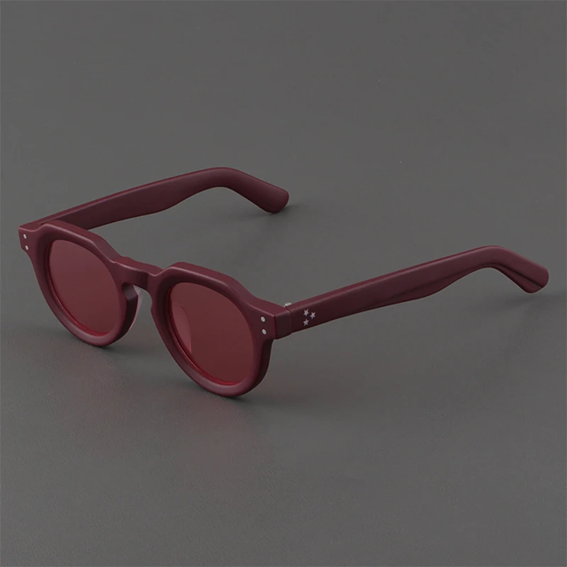High Quality Thick Acetate Matte Red Sunglasses Men Women Oval Round Eyeglasses Japanese Style Designer Driving Travel Glasses
High Quality Thick Acetate Matte Red Sunglasses Men Women Oval Round Eyeglasses Japanese Style Designer Driving Travel Glasses