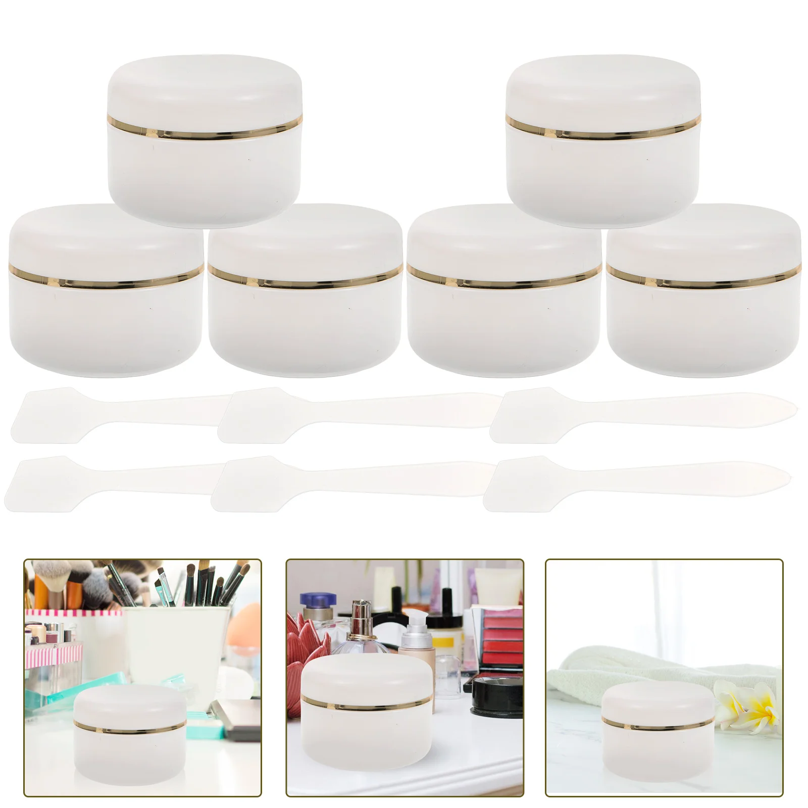 6pcs White Hand Cream Bottles Reusable Sample Containers Travel Lotion Jars Sample Containers Cream Boxes
6pcs White Hand Cream Bottles Reusable Sample Containers Travel Lotion Jars Sample Containers Cream Boxes